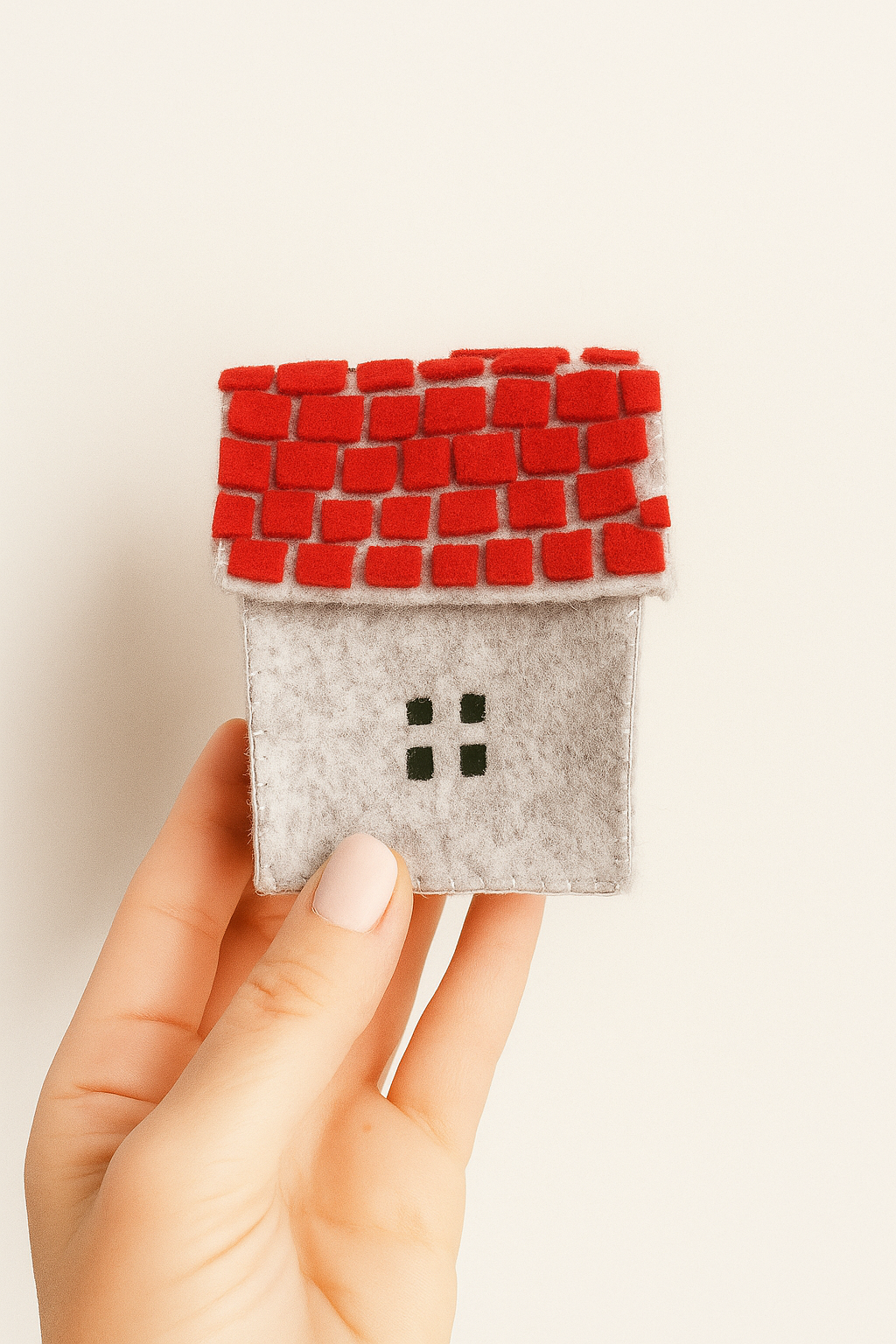 Easy felt sewing project for Christmas beginners