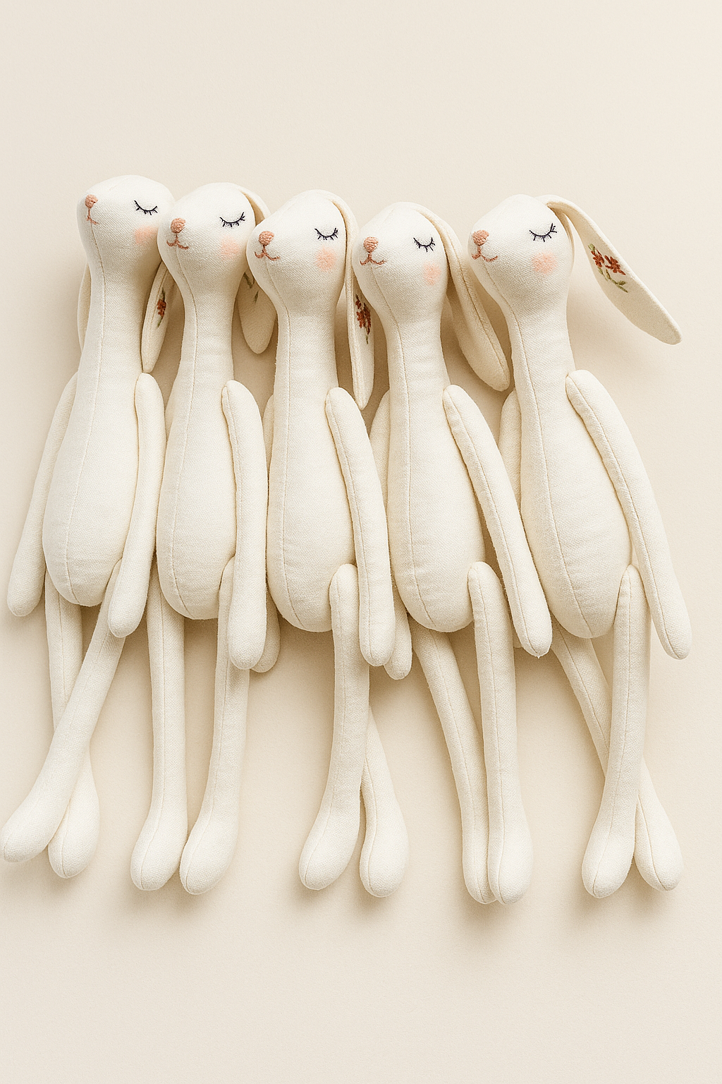 Handmade best seller bunny blank dolls – soft, customizable fabric bunnies perfect for DIY decorating or gifting.