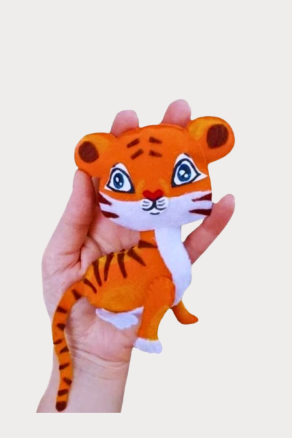 Printable felt sewing toy pattern – DIY hand-stitched plush animal template for beginners and crafters