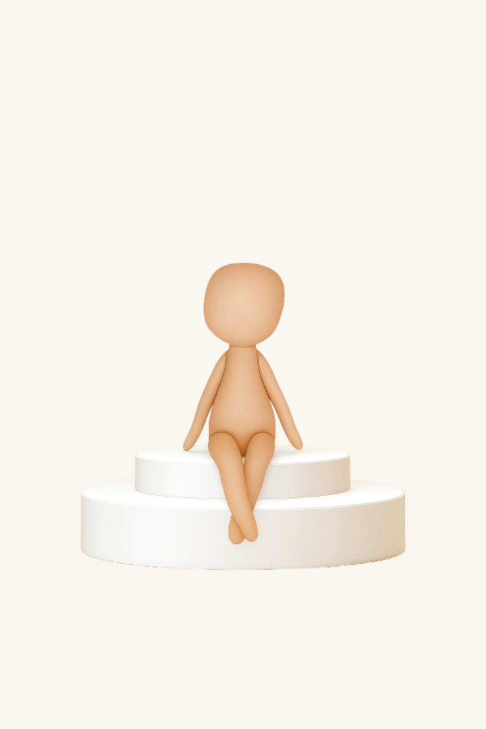 Set of 10 Almond Textile Blank Dolls – Wholesale Crafting Dolls