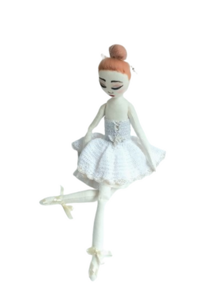 Personalized Ballerina Rag Doll – Handmade Tilda Princess Doll 16.5 in