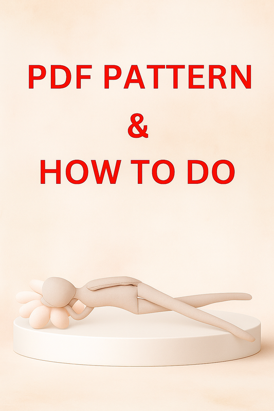 16.5 Inch (42 cm) Blank Doll Sewing Pattern – PDF Tutorial for DIY Cloth Dolls
