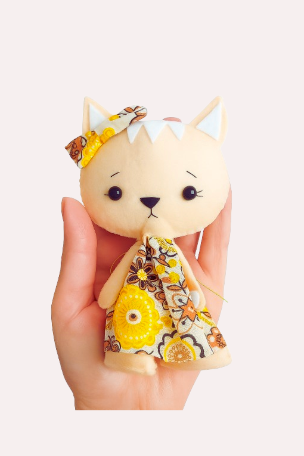 felt cat pattern pieces in PDF format
