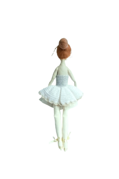 Personalized Ballerina Rag Doll – Handmade Tilda Princess Doll 16.5 in