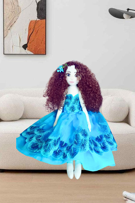Textile handmade princess doll for your girl