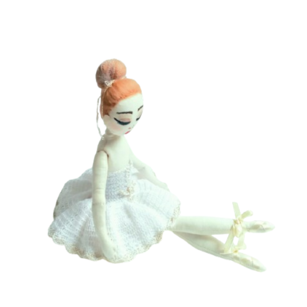 Personalized Ballerina Rag Doll – Handmade Tilda Princess Doll 16.5 in