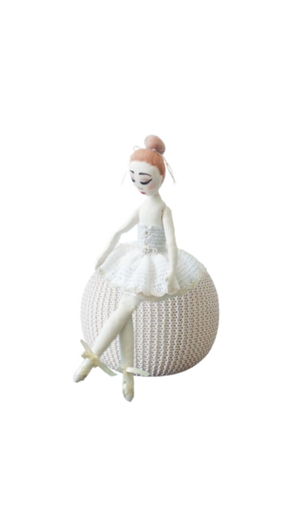 Personalized Ballerina Rag Doll – Handmade Tilda Princess Doll 16.5 in