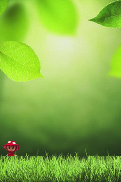 Little red crochet mushroom walks through the grass and swings joyfully – a magical moment from a handmade stop-motion video